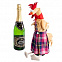 Чехол на шампанское «Глава семейства» с логотипом  заказать по выгодной цене в кибермаркете AvroraStore