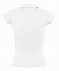 Рубашка поло женская без пуговиц PRETTY 220, белая с логотипом  заказать по выгодной цене в кибермаркете AvroraStore