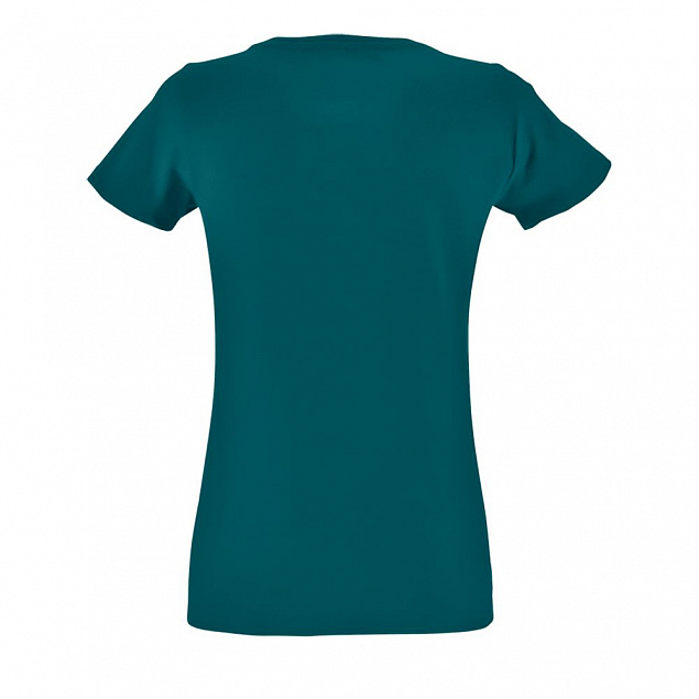 Футболка женская Regent Fit Women, винтажный синий с логотипом  заказать по выгодной цене в кибермаркете AvroraStore