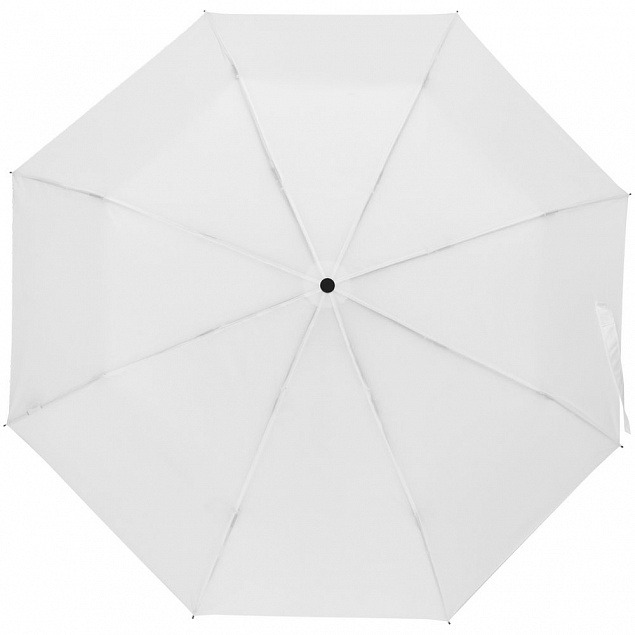Зонт складной Hit Mini ver.2, белый с логотипом  заказать по выгодной цене в кибермаркете AvroraStore