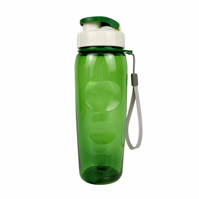 Пластиковая бутылка Сингапур (с клапаном) - Зеленый FF с логотипом  заказать по выгодной цене в кибермаркете AvroraStore