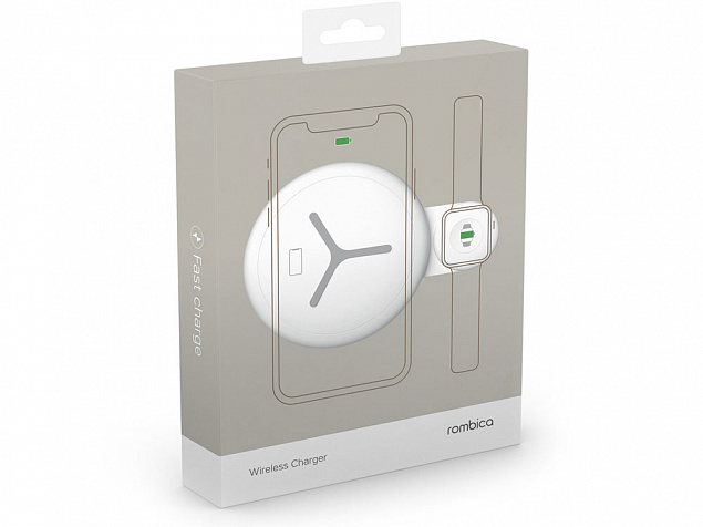 Зарядное устройство Rombica NEO Qwatch White с логотипом  заказать по выгодной цене в кибермаркете AvroraStore