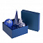 Коробка Satin, малая, синяя с логотипом  заказать по выгодной цене в кибермаркете AvroraStore