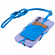 Картхолдер с креплением для телефона, синий с логотипом  заказать по выгодной цене в кибермаркете AvroraStore