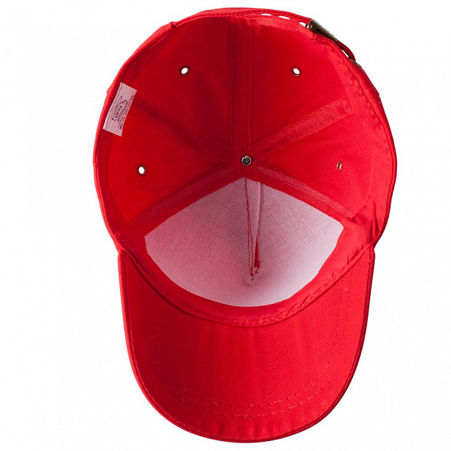 Бейсболка детская Unit Kids, красная с логотипом  заказать по выгодной цене в кибермаркете AvroraStore