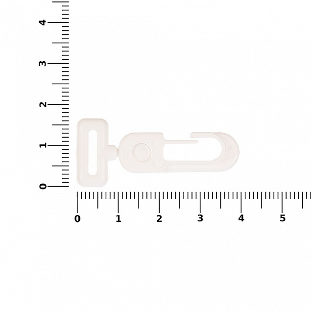 Застежка-карабин Сarabine, S, белый с логотипом  заказать по выгодной цене в кибермаркете AvroraStore