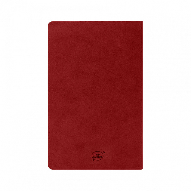 Бизнес-блокнот ALFI, A5, красный, мягкая обложка, в линейку с логотипом  заказать по выгодной цене в кибермаркете AvroraStore