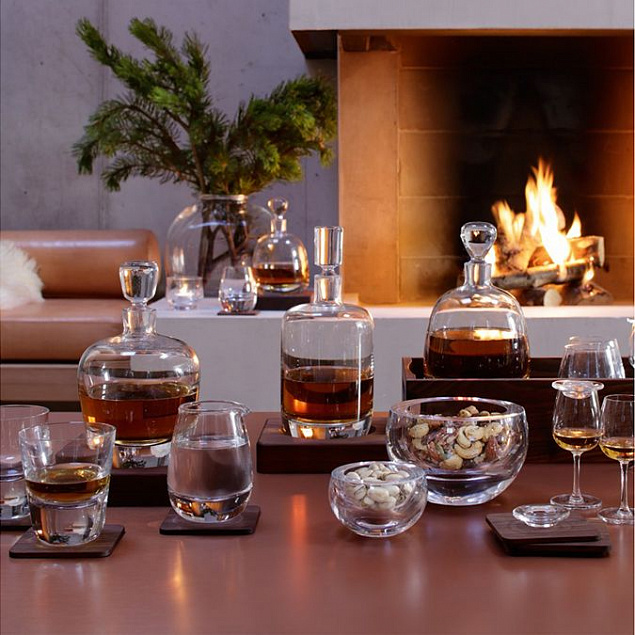 Набор стаканов Islay Whisky с деревянными подставками с логотипом  заказать по выгодной цене в кибермаркете AvroraStore