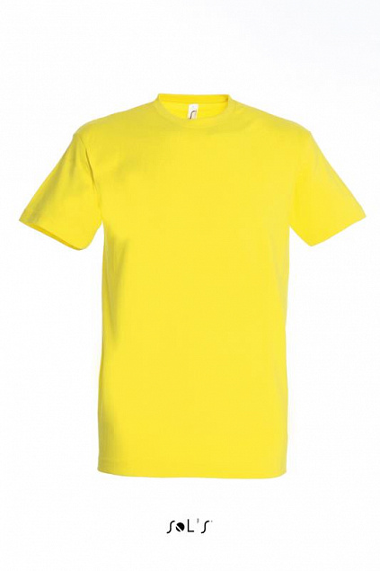 Фуфайка (футболка) IMPERIAL мужская,Лимонный L с логотипом  заказать по выгодной цене в кибермаркете AvroraStore