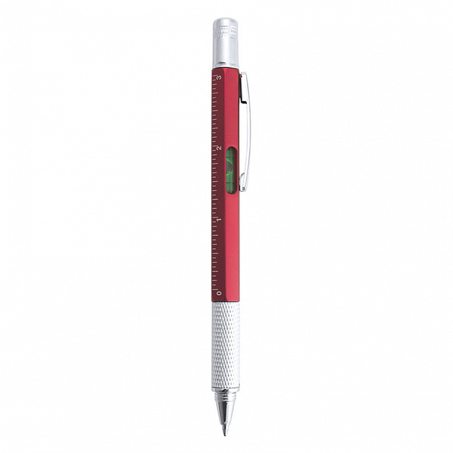 Ручка с мультиинструментом SAURIS, пластик, металл с логотипом  заказать по выгодной цене в кибермаркете AvroraStore