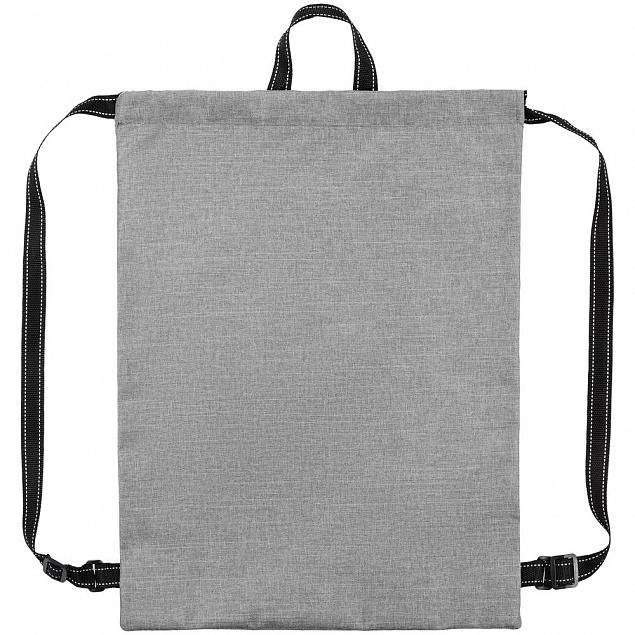 Рюкзак-мешок Melango, серый с логотипом  заказать по выгодной цене в кибермаркете AvroraStore