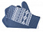 Варежки «Скандик», синие (индиго) с логотипом  заказать по выгодной цене в кибермаркете AvroraStore