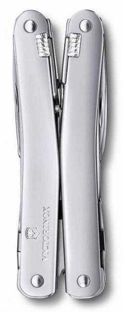 Мультитул SwissTool Spirit X в кожаном чехле с логотипом  заказать по выгодной цене в кибермаркете AvroraStore