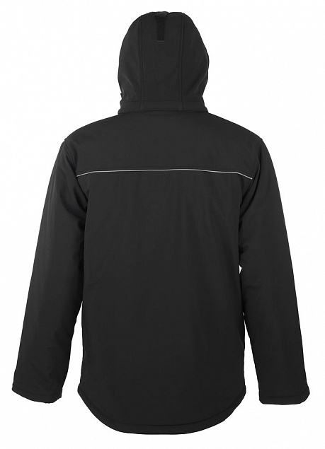 Куртка мужская Rock Men, черная с логотипом  заказать по выгодной цене в кибермаркете AvroraStore