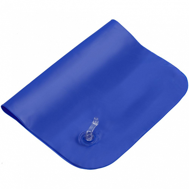Надувная подушка Ease, синяя с логотипом  заказать по выгодной цене в кибермаркете AvroraStore