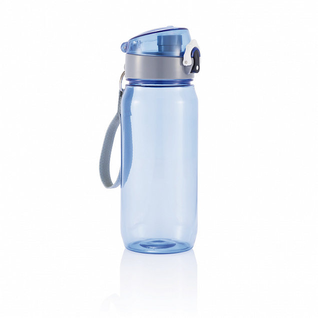 Бутылка для воды Tritan, 600 мл, синий с логотипом  заказать по выгодной цене в кибермаркете AvroraStore