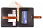 Автобумажник Leaf Explorer, черный с коричневым хлястиком с логотипом  заказать по выгодной цене в кибермаркете AvroraStore