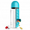 Бутылка с таблетницей In Style, голубая с логотипом  заказать по выгодной цене в кибермаркете AvroraStore