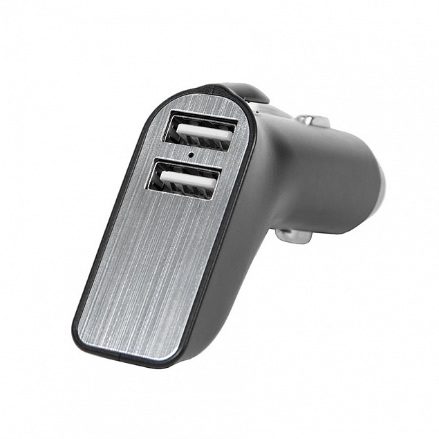 Адаптер автомобильный CARMATE с выходом USB иType C с логотипом  заказать по выгодной цене в кибермаркете AvroraStore