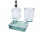 Jabony Набор для ванной, состоящий из 3 предметов из переработанного стекла, прозрачный с логотипом  заказать по выгодной цене в кибермаркете AvroraStore