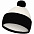Шапка Snappy, белая с черным с логотипом  заказать по выгодной цене в кибермаркете AvroraStore