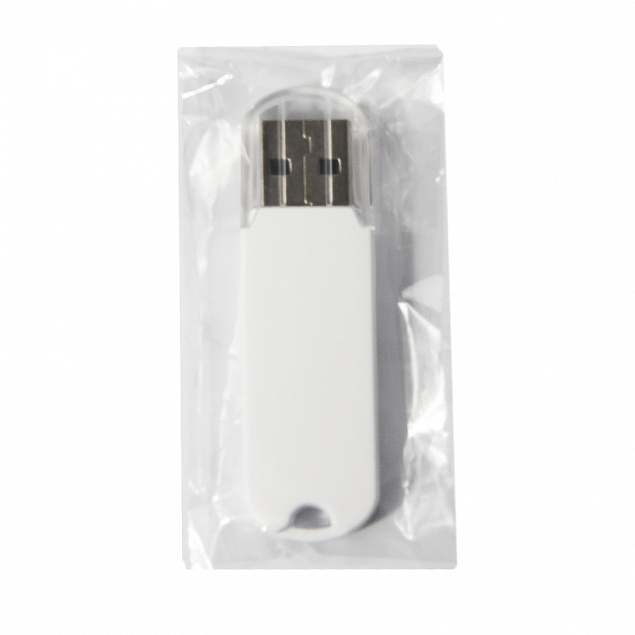 USB flash-карта UNIVERSAL (16Гб), белая, 5,8х1,7х0,6 см, пластик с логотипом  заказать по выгодной цене в кибермаркете AvroraStore