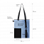 Шоппер Superbag Color (серый с чёрным) с логотипом  заказать по выгодной цене в кибермаркете AvroraStore