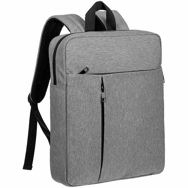 Рюкзак для ноутбука Burst Oneworld, серый с логотипом  заказать по выгодной цене в кибермаркете AvroraStore