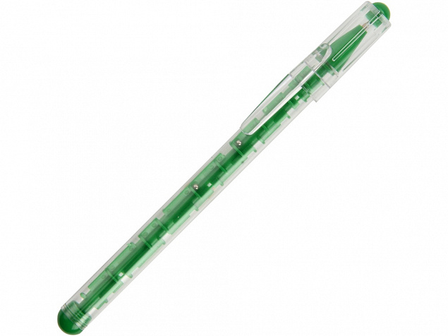 Ручка шариковая Лабиринт с головоломкой зеленая с логотипом  заказать по выгодной цене в кибермаркете AvroraStore