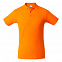 Рубашка поло мужская SURF, оранжевая с логотипом  заказать по выгодной цене в кибермаркете AvroraStore