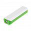 Внешний аккумулятор, Aster PB, 2000 mAh, белый/зеленый, подарочная упаковка с блистером с логотипом  заказать по выгодной цене в кибермаркете AvroraStore
