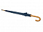 Зонт-трость Радуга, синий с логотипом  заказать по выгодной цене в кибермаркете AvroraStore