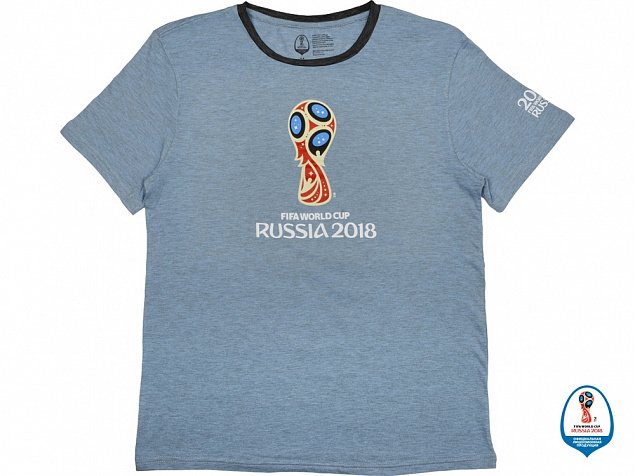Футболка 2018 FIFA World Cup Russia™ мужская с логотипом  заказать по выгодной цене в кибермаркете AvroraStore