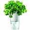 Горшок для растений с функцией самополива Flowerpot, фарфоровый, голубой с логотипом  заказать по выгодной цене в кибермаркете AvroraStore