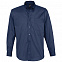Рубашка мужская с длинным рукавом Bel Air, темно-синяя (кобальт) с логотипом  заказать по выгодной цене в кибермаркете AvroraStore