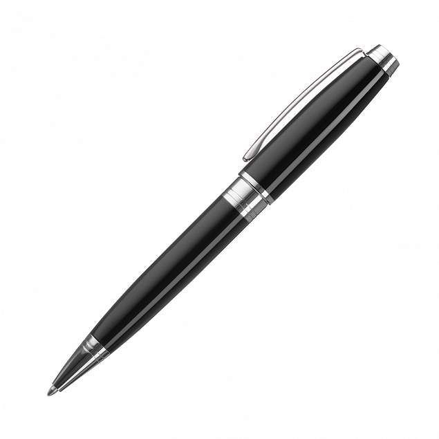 Шариковая ручка Soprano, черная с логотипом  заказать по выгодной цене в кибермаркете AvroraStore