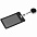 Чехол для пропуска с ретрактором Devon, черный с логотипом  заказать по выгодной цене в кибермаркете AvroraStore
