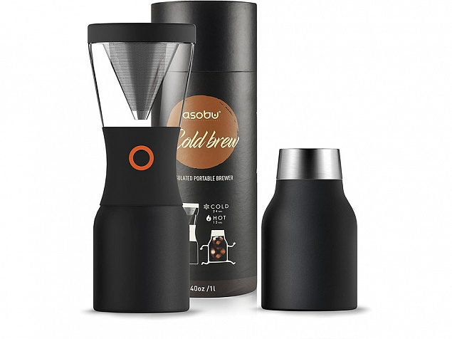 Кофеварка COLD BREWC OFFEE, 1000 мл, черный с логотипом  заказать по выгодной цене в кибермаркете AvroraStore