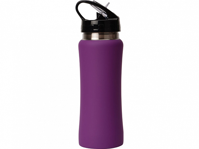 Бутылка спортивная Коста-Рика 600мл, фиолетовый с логотипом  заказать по выгодной цене в кибермаркете AvroraStore