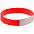 Силиконовый браслет Brisky с металлической шильдой, красный с логотипом  заказать по выгодной цене в кибермаркете AvroraStore