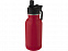 Lina, спортивная бутылка из нержавеющей стали объемом 400 мл с трубочкой и петлей, ruby red с логотипом  заказать по выгодной цене в кибермаркете AvroraStore