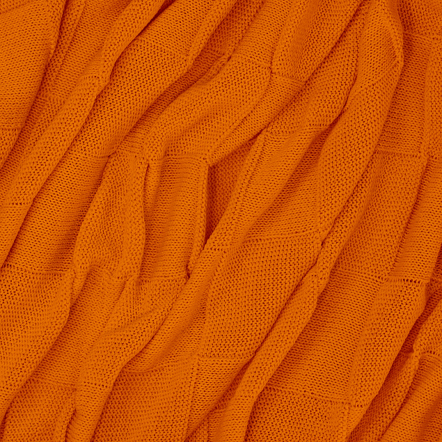 Плед Cella вязаный, оранжевый (без подарочной коробки) с логотипом  заказать по выгодной цене в кибермаркете AvroraStore