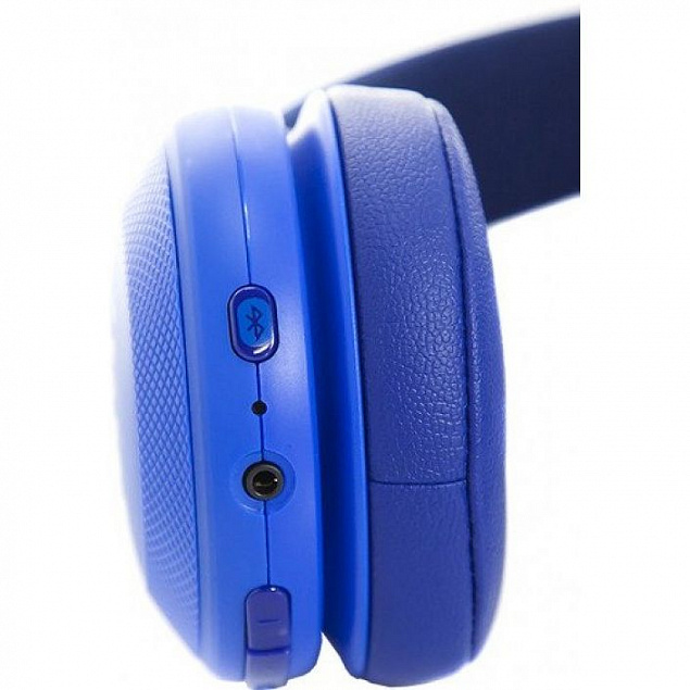 Беспроводные наушники JBL E45BT, синие с логотипом  заказать по выгодной цене в кибермаркете AvroraStore