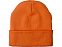 Шапка Dunant, двуслойная, оранжевый с логотипом  заказать по выгодной цене в кибермаркете AvroraStore