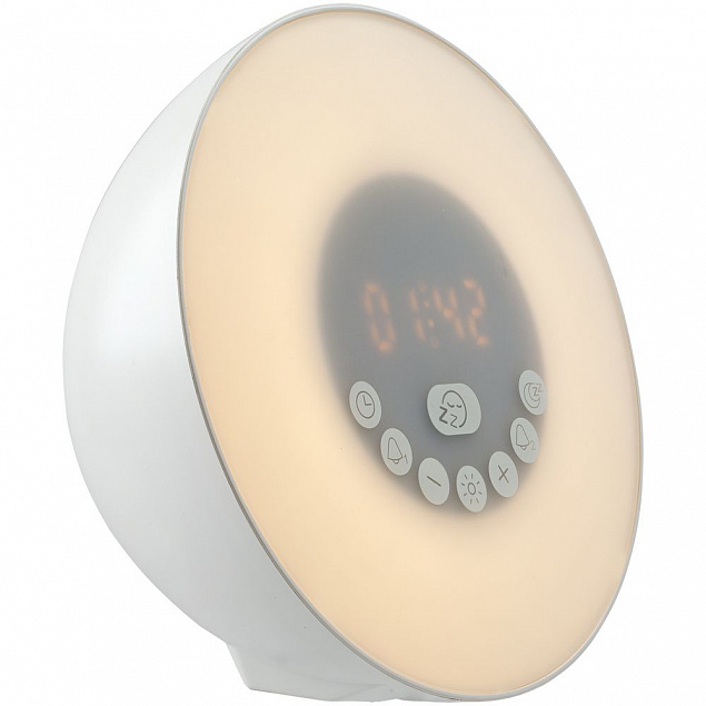 Лампа-колонка dreamTime для пробуждения светом и музыкой с логотипом  заказать по выгодной цене в кибермаркете AvroraStore