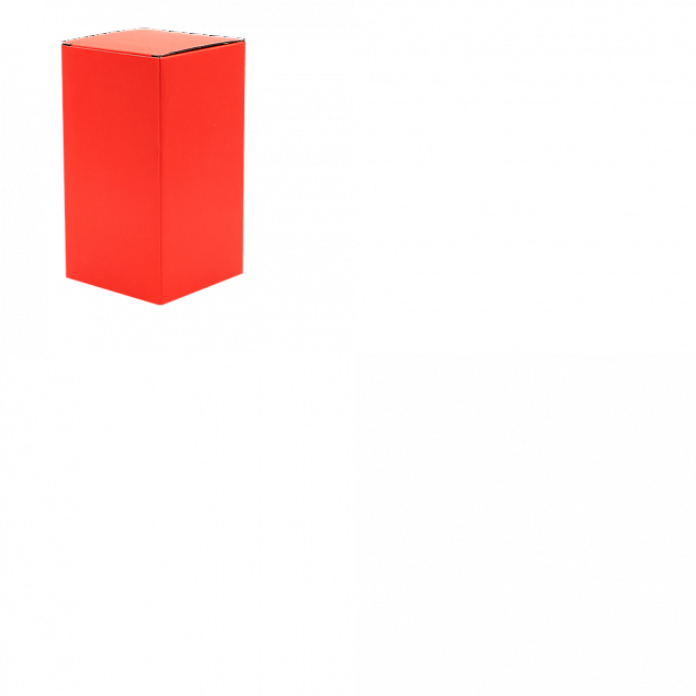 Коробка глянцевая для термокружки Surprise, красная с логотипом  заказать по выгодной цене в кибермаркете AvroraStore