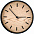 Часы настенные Kiko, дуб с логотипом  заказать по выгодной цене в кибермаркете AvroraStore