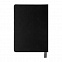 Ежедневник недатированный Softie, А5, черный, блок в клетку, серый обрез с логотипом  заказать по выгодной цене в кибермаркете AvroraStore
