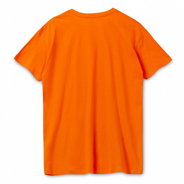 Футболка REGENT 150, оранжевая с логотипом  заказать по выгодной цене в кибермаркете AvroraStore