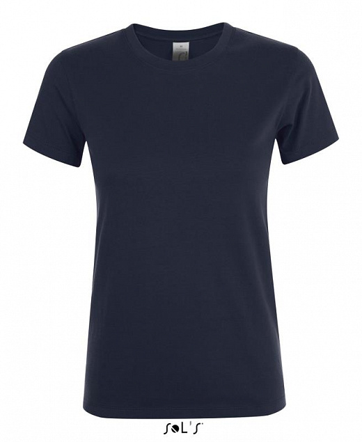 Фуфайка (футболка) REGENT женская,Темно-синий L с логотипом  заказать по выгодной цене в кибермаркете AvroraStore